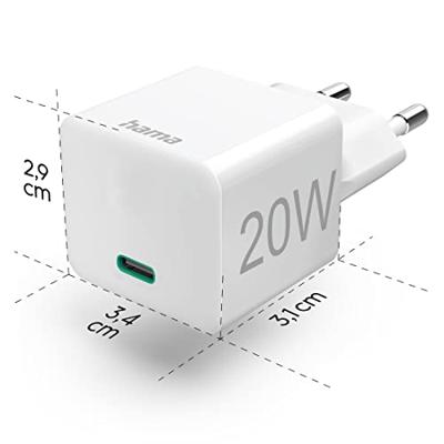 Hama Minilader USB-C 20W - Wit - thumbnail