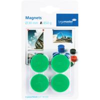 Magneet legamaster 30mm 850gr groen 4 stuks - thumbnail