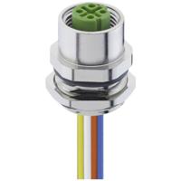Lutronic 1220 04D T16CW 0,5m Sensor/actuator inbouwconnector M12 Aantal polen (sensoren): 4 Bus, inbouw 1 stuk(s) - thumbnail