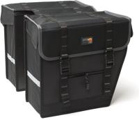 dubbele fietstas 100 Maxi zwart/grijs - thumbnail