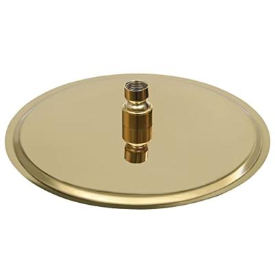 VidaXL Regendouchekop rond 25 cm roestvrij staal goudkleurig