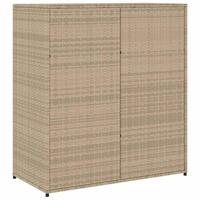 Tuinkast 105x55x113 cm poly rattan beige - thumbnail