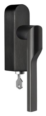 Formani Rivio by Gensler GL101-DKLOCK-O draaikiepgarnituur afsluitbaar linksdraaiend - PVD mat zwart