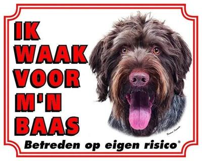 Duitse Staande Ruwhaar Waakbord - Ik waak voor mijn baas