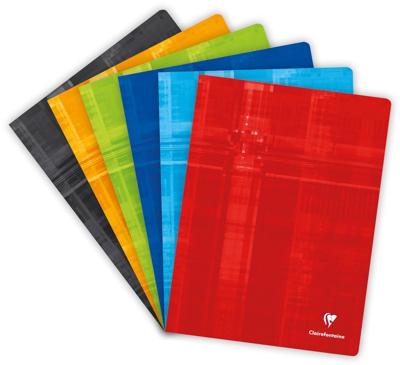 Clairefontaine schrift Metric voor ft A4+, 96 bladzijden, seyès, geassorteerde kleuren