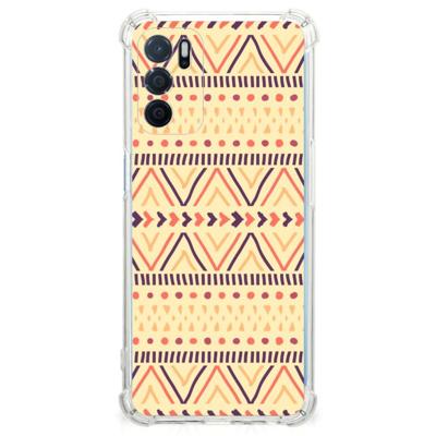 OPPO A16 | A16s | A54s Doorzichtige Silicone Hoesje Aztec Yellow OPPO A16 | A16s | A54s Doorzichtige Silicone Hoesje Aztec Yellow