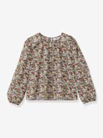 Blouse van Liberty Libby-stof voor meisjes CYRILLUS rozen - thumbnail