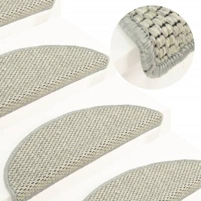 VidaXL Trapmatten zelfklevend 15 st sisal-look 56x17x3 cm lichtgroen VidaXL Trapmatten zelfklevend 15 st sisal-look 56x17x3 cm lichtgroen