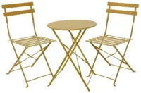 Ambiance bistroset vouwbaar mosterd - thumbnail