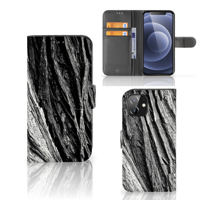 Book Style Case iPhone 12 | 12 Pro (6.1") Boomschors Grijs - thumbnail