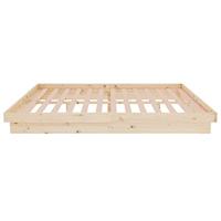 Bedframe massief hout 135x190 cm - thumbnail