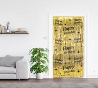 Classy Feestgordijn Goud 16 Jaar - thumbnail