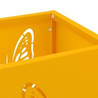 VidaXL Paraplu standaard mosterdgeel 15,5 x 15,5 x 49 cm metaal - thumbnail