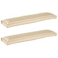VidaXL Pallet kussen set 2 pcs beige 150 x 40 x 8 cm oxford stof - thumbnail