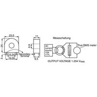 TZ 77 Stroomomvormer 602 Ω (l x b x h) 11 x 25 x 23.5 mm 1 stuk(s) - thumbnail