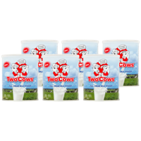 Two Cows Instant Full Cream Milk Powder 6 x 400 g bij Jumbo - thumbnail
