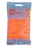Hama midi strijkkralen - oranje neon (038), 1000st. - thumbnail