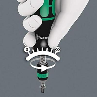 Wera 7442 Kraftform Pistoolgreep instelbare Momentschroevendraaier met Rapidaptor Snelwisselhouder, 1/4 duim, 3,0 - 6,0 Nm - 1 stuk(s) - 05074702001 - thumbnail