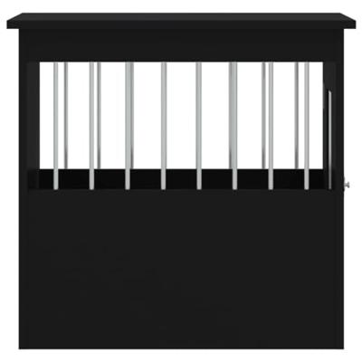 Hondenbench 45x62x59 cm bewerkt hout zwart