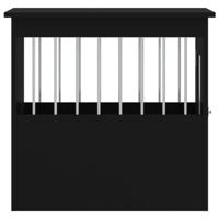 Hondenbench 45x62x59 cm bewerkt hout zwart - thumbnail