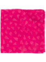 Faliero Sarti heart print scarf - PINK - thumbnail