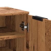 Schoenenkast 59x35x100,5 cm bewerkt hout oud houtkleurig - thumbnail