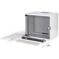 Digitus 19 network bundle, 9U cabinet and equipment, gr Grijs - thumbnail
