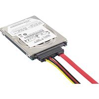 Renkforce HDD Aansluitkabel [1x SATA-bus 7-polig, IDE-stroomstekker 4-polig - 1x SATA-combi-bus 15+7-polig] 0.50 m Zwart, Rood, Geel - thumbnail