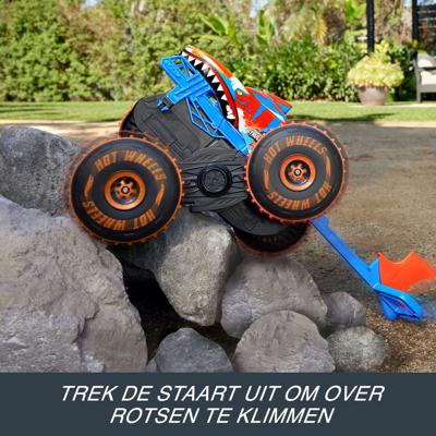 Hot Wheels - Monstertrucks - Op batterijen werkend Tiger Shark-klimvoertuig - Hot Wheels - JFR39