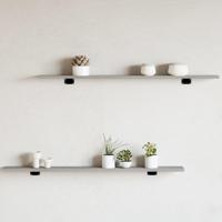 Wandschappen 4 st 100x10x1,5 cm bewerkt hout grijs sonoma eiken - thumbnail
