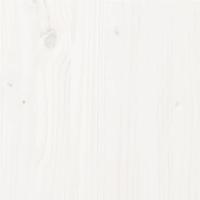 Bedframe massief grenenhout wit 140x190 cm - thumbnail