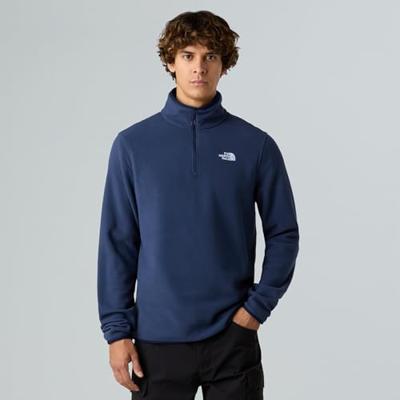 The North Face Glacier 1/4 Zip Fleece Heren Summit Navy L The North Face Glacier 1/4 Zip Fleece Heren Summit Navy L