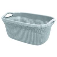 Curver Knit wasmand 40ltr misty blue - thumbnail