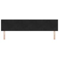 Hoofdbord met LED -striplichten Zwart 100 cm Fluweel - thumbnail