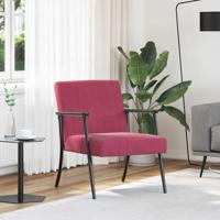 Fauteuil Wijnrood 59 x 75 x 78 cm Fluweel - thumbnail