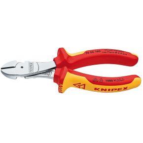 Knipex 74 06 160 Kracht-zijkniptang VDE Met facet 160 mm Knipex 74 06 160 Kracht-zijkniptang VDE Met facet 160 mm