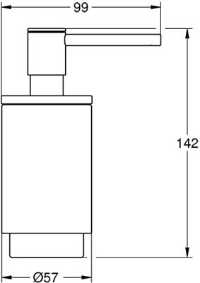 GROHE Selection Zeepdispenser - 130ml - staand - hard graphite 41028a00