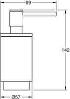GROHE Selection Zeepdispenser - 130ml - staand - hard graphite 41028a00 - thumbnail