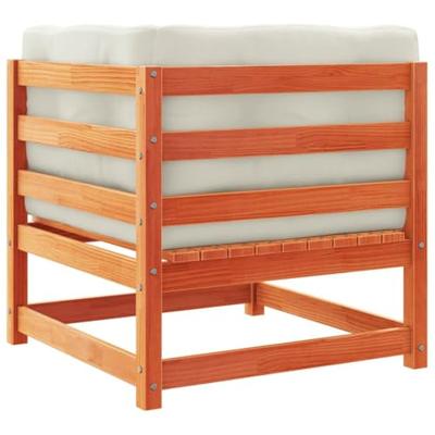 Tuinhoekbanken met kussens 2 st massief grenenhout wasbruin Tuinhoekbanken met kussens 2 st massief grenenhout wasbruin