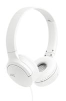 JVC HA-S33UC-W USB-C on-ear hoofdtelefoon, zachte oorkussens, opvouwbaar, met microfoon en 3-knops afstandsbediening, eenzijdige kabel, wit - thumbnail