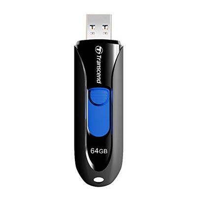 Transcend JetFlash® 790 USB-stick 64 GB Zwart, Blauw TS64GJF790K USB-A 3.1 Gen 1 Transcend JetFlash® 790 USB-stick 64 GB Zwart, Blauw TS64GJF790K USB-A 3.1 Gen 1