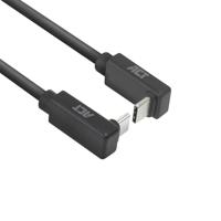 ACT AC7476 USB 3.0 Kabel | 10Gbps 60W USB Type-C® (haaks boven/beneden) naar USB Type-C® (haaks boven/beneden) | Zwart | 50 cm - thumbnail