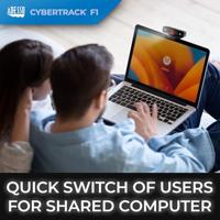 Adesso CyberTrack F1 Full HD-webcam 1920 x 1080 Pixel Voor Windows Hello - thumbnail