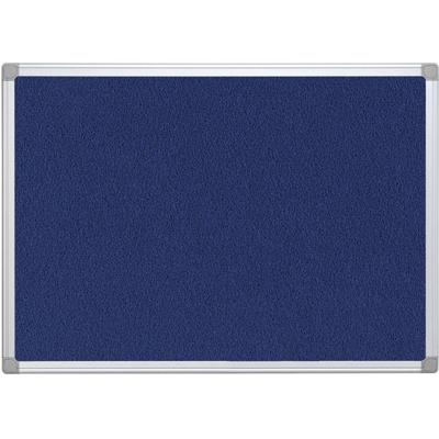 Q-CONNECT textielbord met aluminium frame 60 x 45 cm blauw