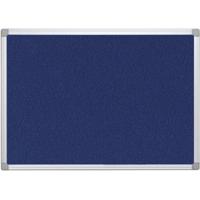 Q-CONNECT textielbord met aluminium frame 60 x 45 cm blauw - thumbnail