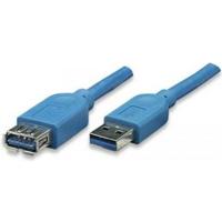 Techly USB 3.0 verlengkabel stekker/bus type A 3m blauw - thumbnail