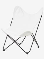 Armstoel vlinder beige licht uni - thumbnail