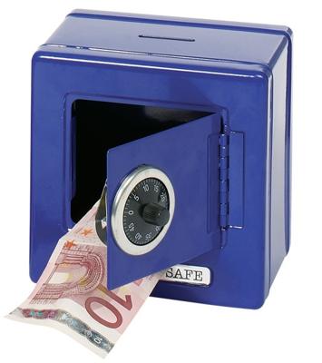 Goki kluis metaal blauw