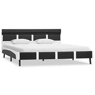 Bedframe met LED kunstleer grijs 140x200 cm Bedframe met LED kunstleer grijs 140x200 cm
