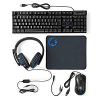 Gaming Combo Kit | 5-in-1 | Toetsenbord, Koptelefoon, Muis en Muismat | Zwart | QWERTY | US Internationaal - thumbnail